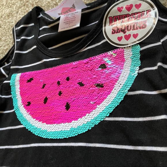 Reversible Sequin Striped Top - Picture 3 of 4